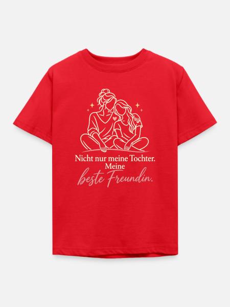 Mama Tochter Beste Freundin Spruch Mutterliebe - Kinder T-Shirt - Rot