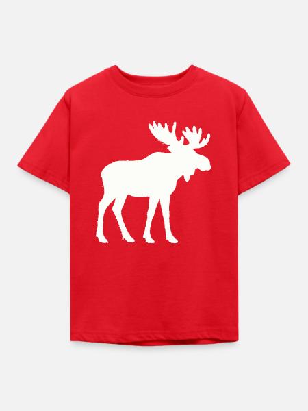 elch - Kinder T-Shirt - Rot