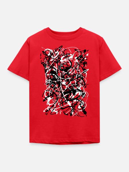 abstrakt - Kinder T-Shirt - Rot