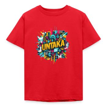 collection untaka wear - T-shirt Enfant - rouge - Devant - AI Model Kid Male (0cm)