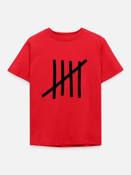 five - Kinder T-Shirt - Rot