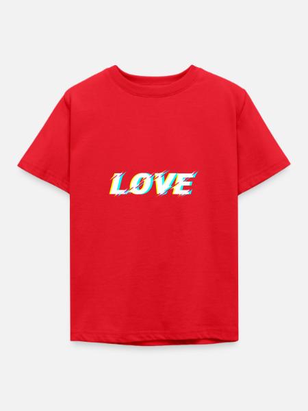 liebe - Kinder T-Shirt - Rot