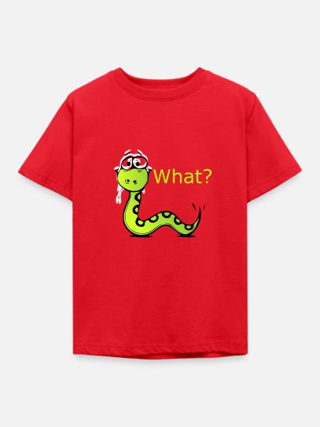 Snake - Kinder T-Shirt - Rot