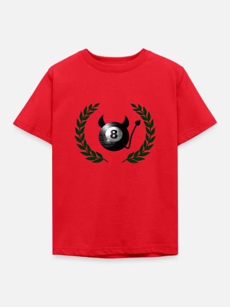 Billard - Kinder T-Shirt - Rot