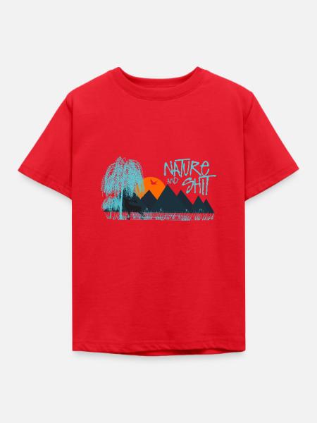 Natur - Kinder T-Shirt - Rot