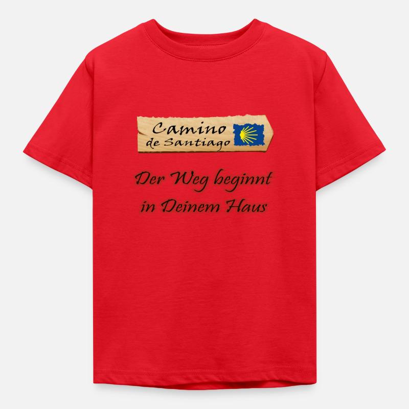 Jakobsweg - Kinder T-Shirt - Rot