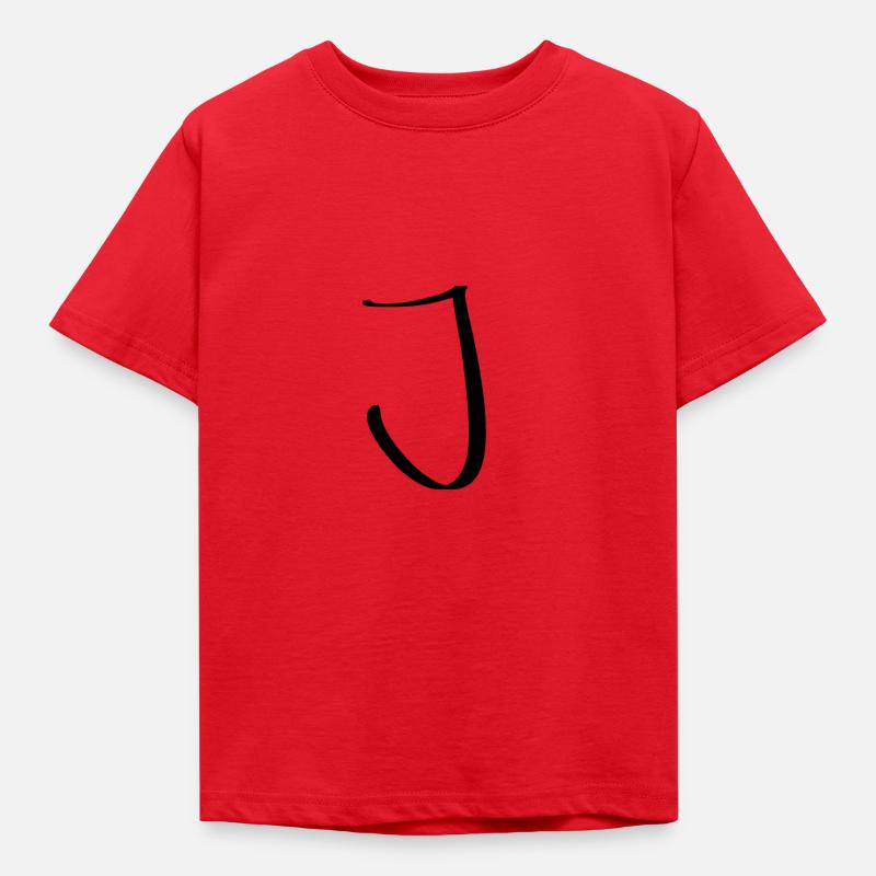 J - Kinder T-Shirt - Rot