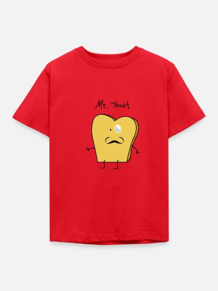 Mr Toast - Kinder T-Shirt - Rot