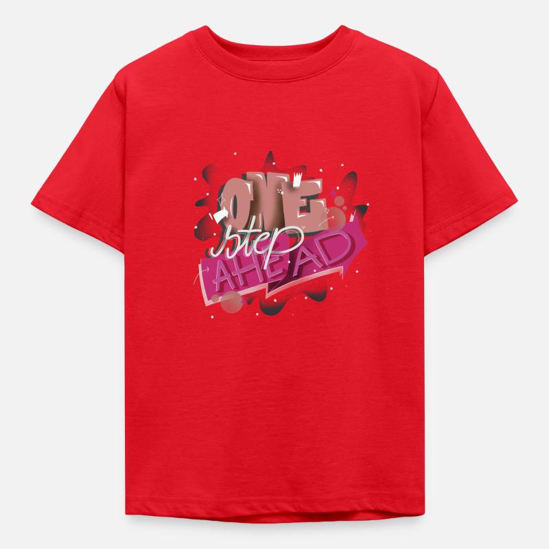 One step ahead - Kinder T-Shirt - Rot
