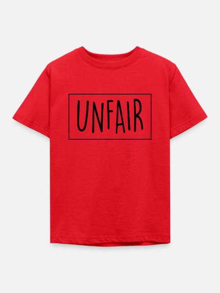 unfair - Kinder T-Shirt - Rot