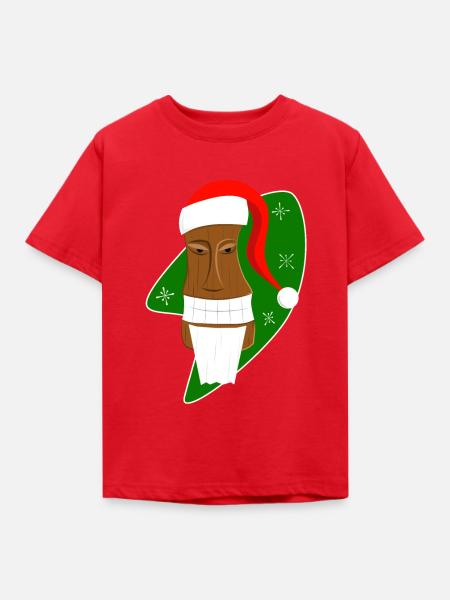 Tiki Santa - Kinder T-Shirt - Rot