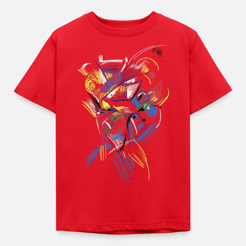 abstrakt - Kinder T-Shirt - Rot