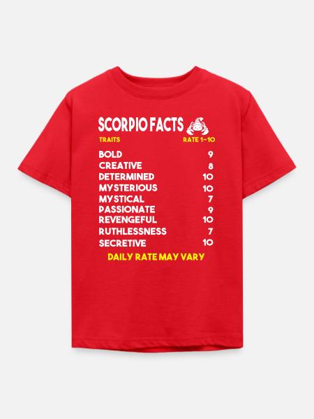 Sternzeichen Skorpion - Kinder T-Shirt - Rot