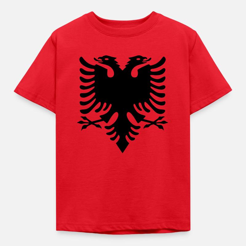 Doppelkopf Eagle_V1 - Kinder T-Shirt - Rot