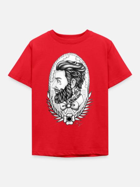 Bearded Men - Kinder T-Shirt - Rot