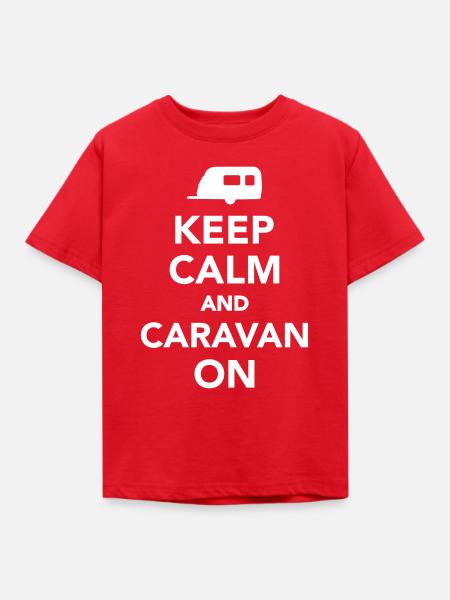 Camping - Kinder T-Shirt - Rot
