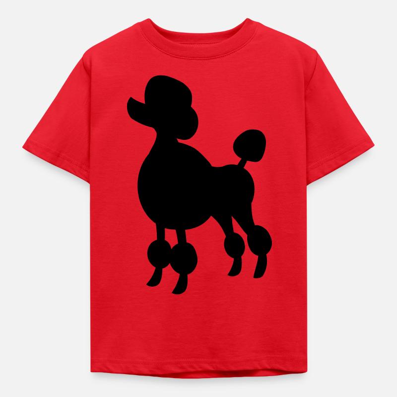 poodle - Kids' T-Shirt - red
