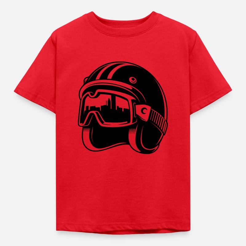 casque de course - T-shirt Enfant - rouge