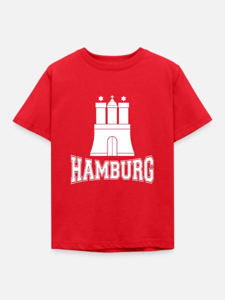 Hamburg - Kinder T-Shirt - Rot