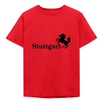 Stuttgart - Kinder T-Shirt - Rot - Vorne - AI Model Kid Male (0cm)