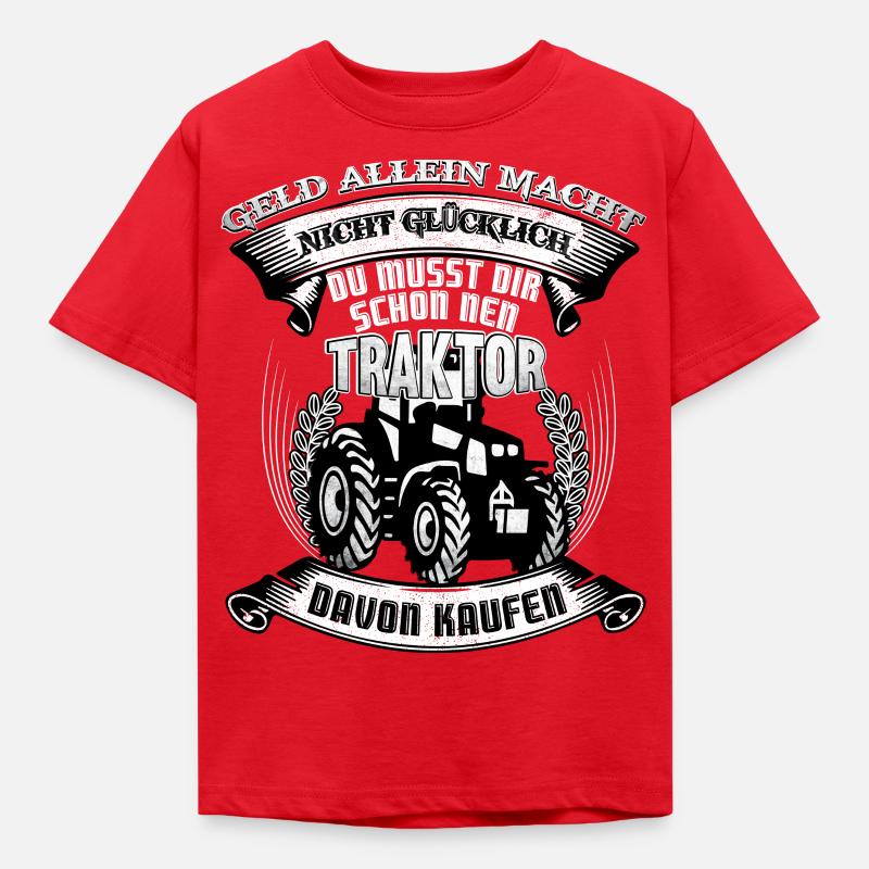 Traktor - Kinder T-Shirt - Rot