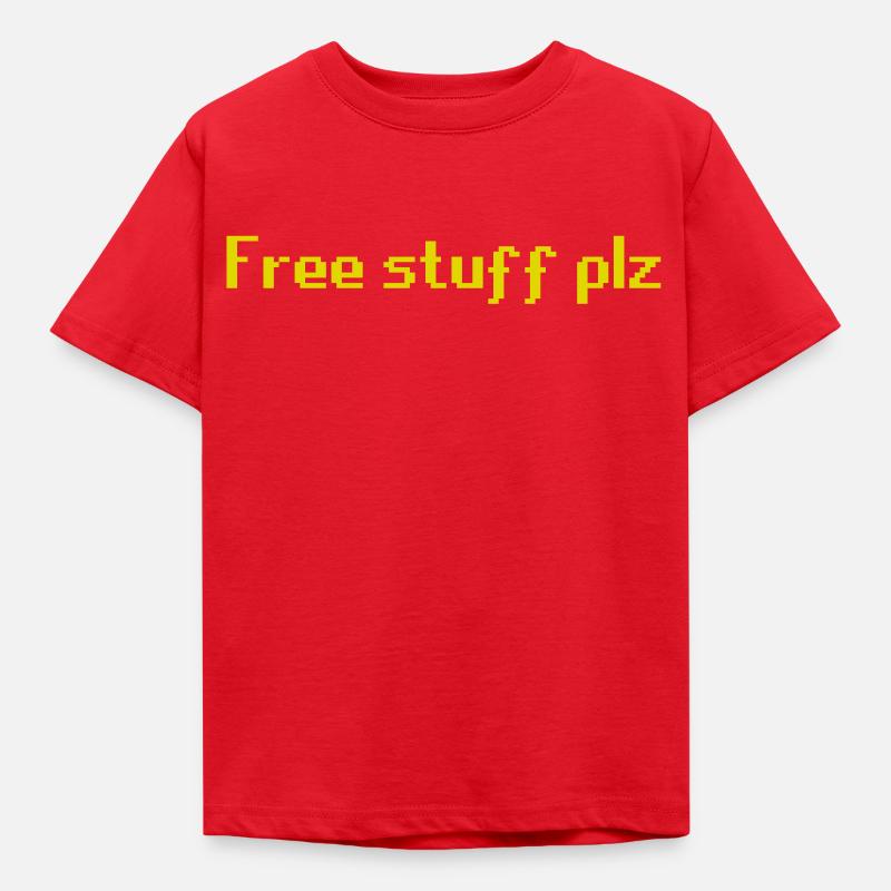 osrs free stuff please - Kids' T-Shirt - red
