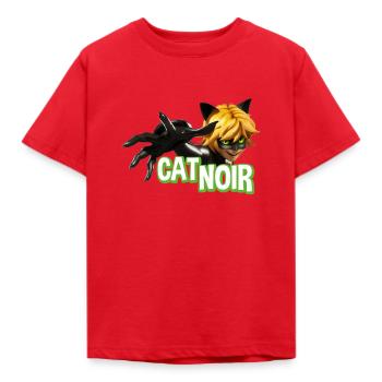 Miraculous Cat Noir Adrien - Kinder T-Shirt - Rot - Vorne - AI Model Kid Male (0cm)