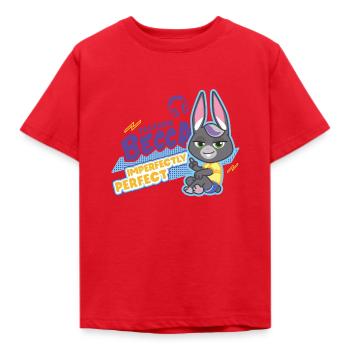 Talking Becca Imperfectly Perfect - Kids' T-Shirt - red - Front - AI Model Kid Male (0cm)