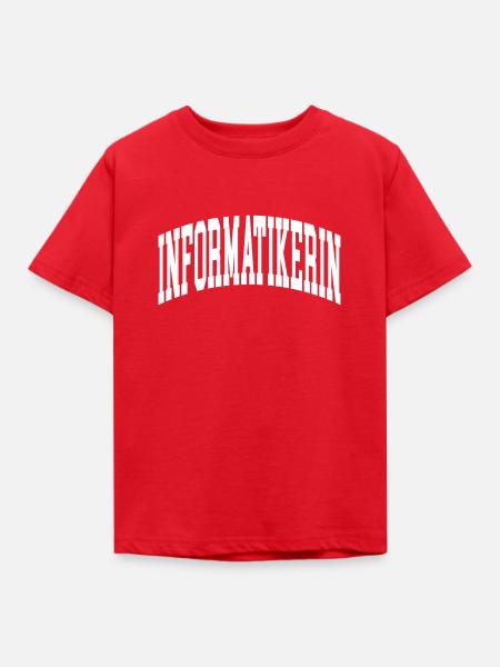 Informatikerin - Kinder T-Shirt - Rot