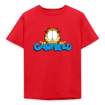 Garfield Visage Logo - T-shirt Enfant - rouge - Devant - AI Model Kid Male (0cm)