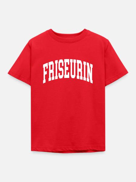 Friseurin - Kinder T-Shirt - Rot