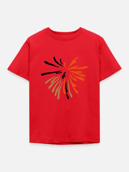 musikalisches Feuerwerk - Kinder T-Shirt - Rot