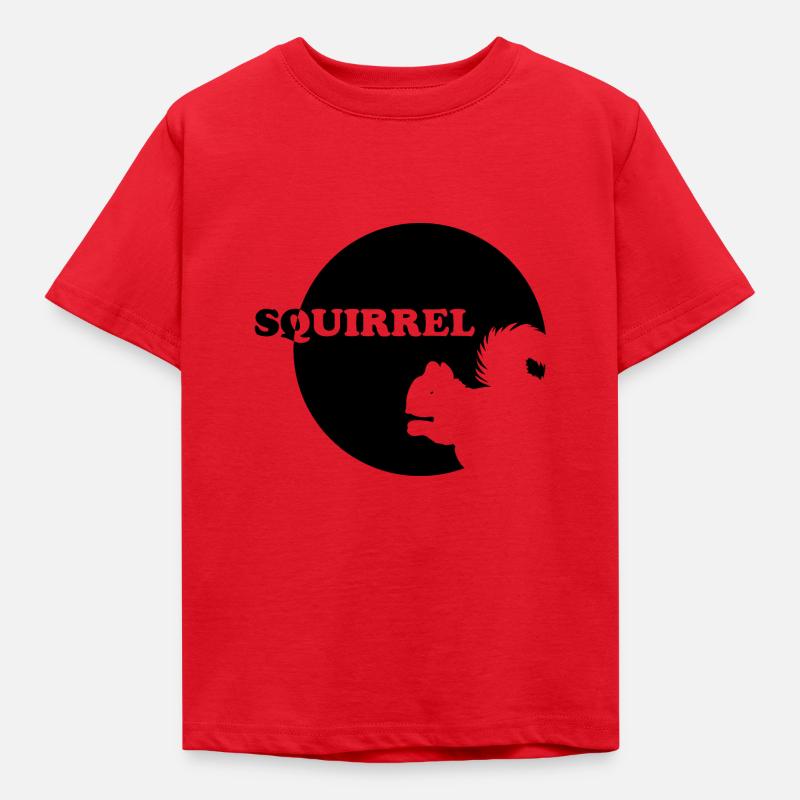 Squirrel Eichhörnchen - Kinder T-Shirt - Rot