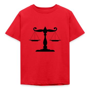 scales - Kids' T-Shirt - red - Front - AI Model Kid Male (0cm)