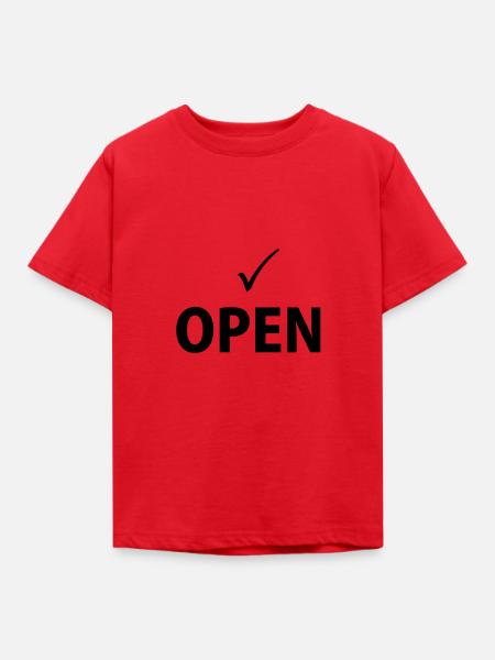 ÖFFNEN - Kinder T-Shirt - Rot