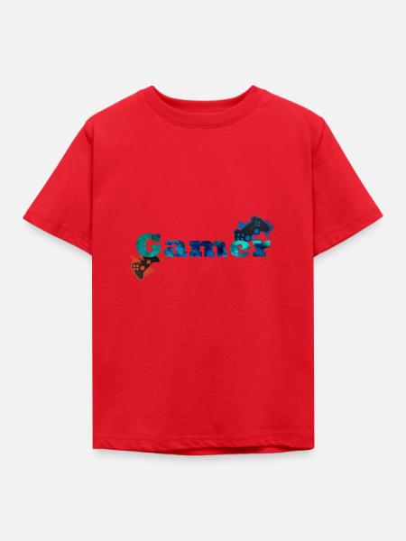 Konsolen Gamer - Kinder T-Shirt - Rot