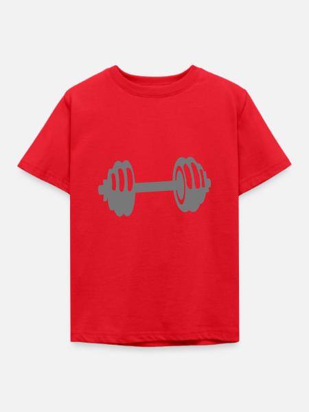 gewicht haltere cross Krafttraining - Kinder T-Shirt - Rot