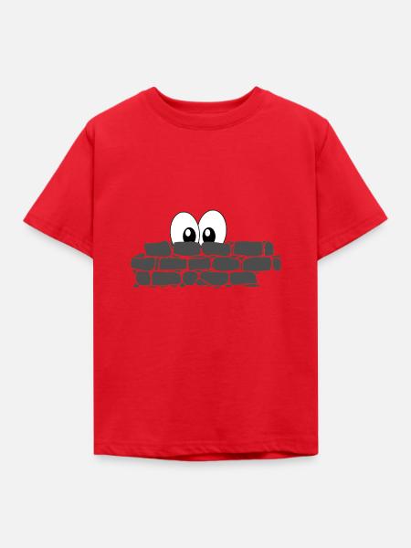 Hinter der Mauer - Kinder T-Shirt - Rot