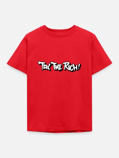 Tax The Rich! - Kinder T-Shirt - Rot