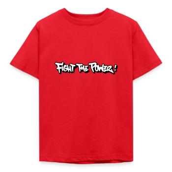 Fight The Power! - Kids' T-Shirt - red - Front - AI Model Kid Male (0cm)