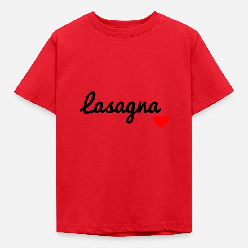 lasagna - Kinder T-Shirt - Rot