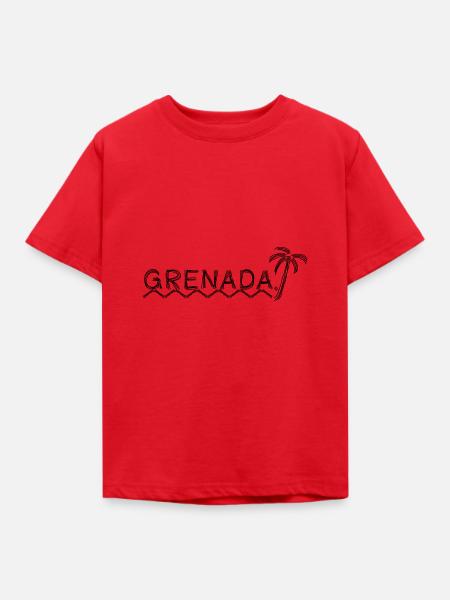 Grenada - Kinder T-Shirt - Rot