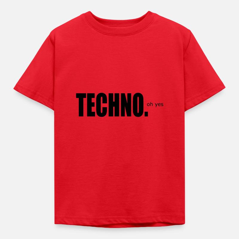 TECHNO - T-shirt Enfant - rouge