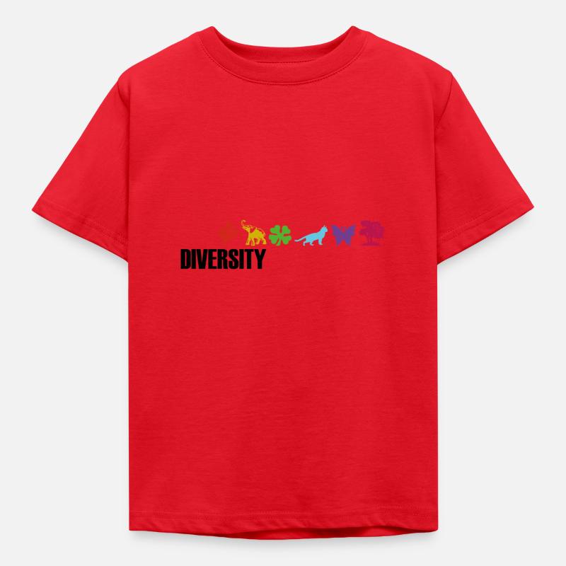 Diversity - Kinder T-Shirt - Rot