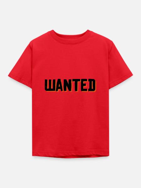 Wanted Red Dead Redemption - Kinder T-Shirt - Rot