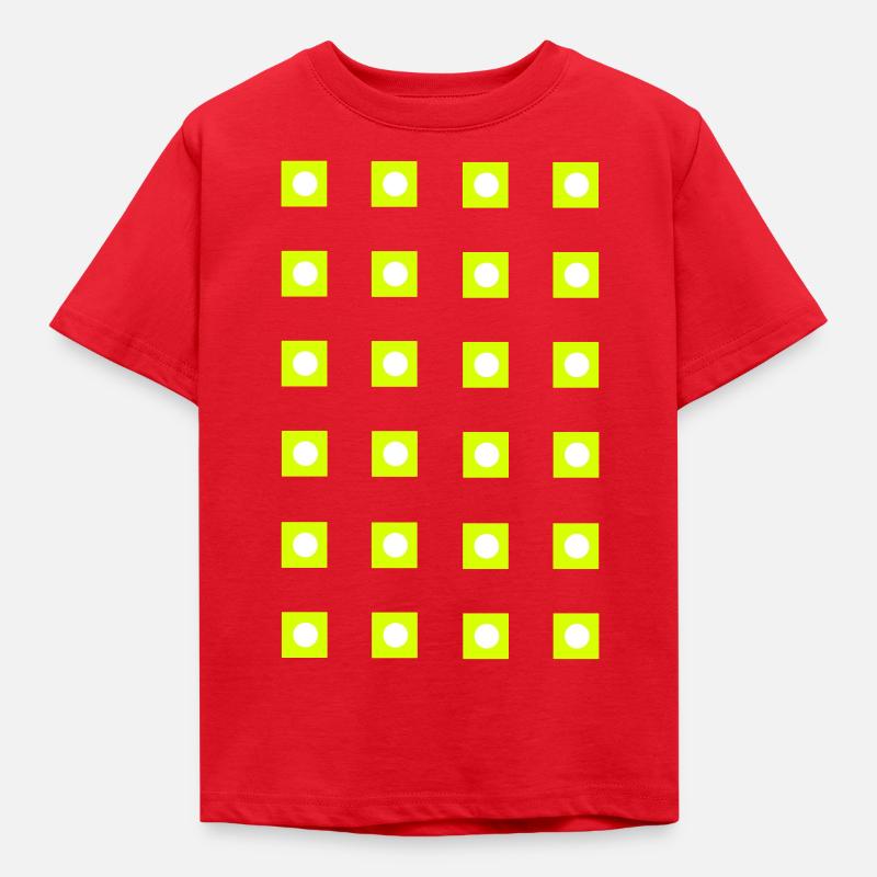 LED-Licht_a1 - Kinder T-Shirt - Rot