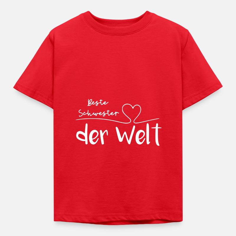 Beste Schwester der Welt - Kinder T-Shirt - Rot