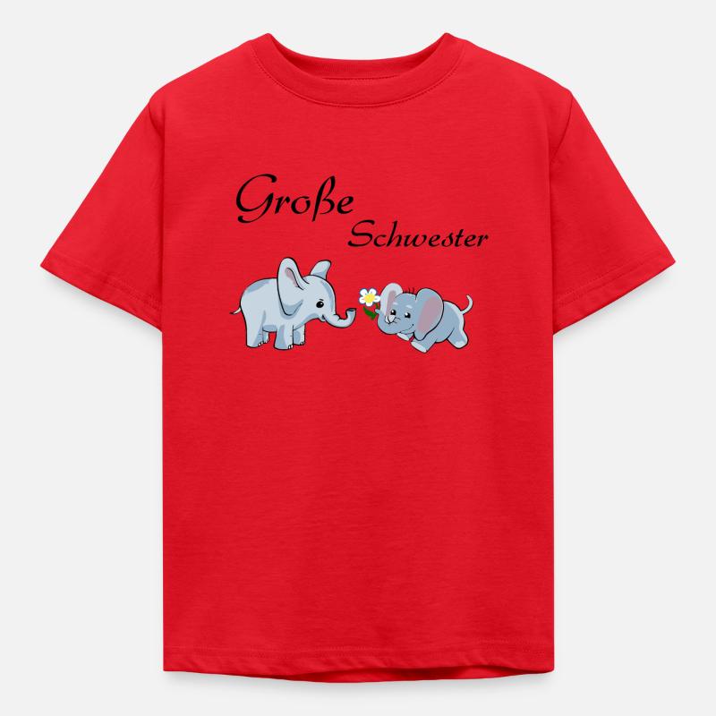 Große Schwester - Kinder T-Shirt - Rot