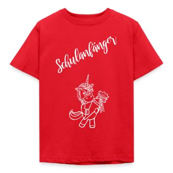 Schulanfänger - Kinder T-Shirt - Rot - Vorne - AI Model Kid Male (0cm)
