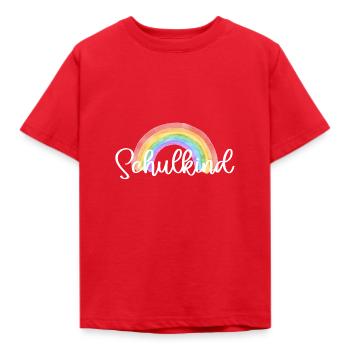 Schulkind - Kinder T-Shirt - Rot - Vorne - AI Model Kid Male (0cm)